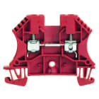 WEIDMULLER - Morsettiera passante, Collegamento a vite, rosso, 4 mm², 32 A, 800 V, Numero di collegamenti: 2