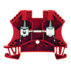 WEIDMULLER - Morsettiera passante, Collegamento a vite, rosso, 6 mm², 41 A, 800 V, Numero di collegamenti: 2