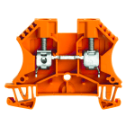 WEIDMULLER - Morsettiera passante, Collegamento a vite, arancione, 6 mm², 41 A, 800 V, Numero di collegamenti: 2