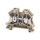 WEIDMULLER - Morsettiera passante, Collegamento a vite, Beige scuro, 10 mm², 57 A, 1000 V, Numero di collegamenti: 2
