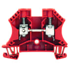 WEIDMULLER - Morsettiera passante, Collegamento a vite, rosso, 10 mm², 57 A, 1000 V, Numero di collegamenti: 2