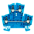 WEIDMULLER - Morsetto componibile a più piani, Collegamento a vite, blu, 2.5 mm², 400 V, Numero di collegamenti: 4, Numero di piani: 2, TS 35, V-0