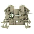 WEIDMULLER - Morsettiera passante, Collegamento a vite, Beige scuro, 2.5 mm², 15 A, 400 V, Numero di collegamenti: 2