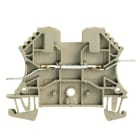 WEIDMULLER - Morsettiera passante, Collegamento a saldare, Beige scuro, 2.5 mm², 15 A, 400 V, Numero di collegamenti: 2