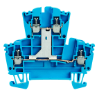 WEIDMULLER - Morsetto componibile a più piani, Collegamento a vite, blu, 2.5 mm², 400 V, Numero di collegamenti: 4, Numero di piani: 2, TS 35, V-0