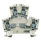 WEIDMULLER - Morsettiera portacomponenti, Collegamento a vite, Beige scuro, 2.5 mm², 400 V, 400 V, Numero di collegamenti: 4, Numero di piani: 2, TS 35