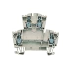 WEIDMULLER - Morsettiera portacomponenti, Collegamento a vite, Beige scuro, 2.5 mm², 400 V, 400 V, Numero di collegamenti: 4, Numero di piani: 2, TS 35