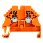 WEIDMULLER - Morsettiera passante, Collegamento a vite, arancione, 2.5 mm², 24 A, 500 V, Numero di collegamenti: 2