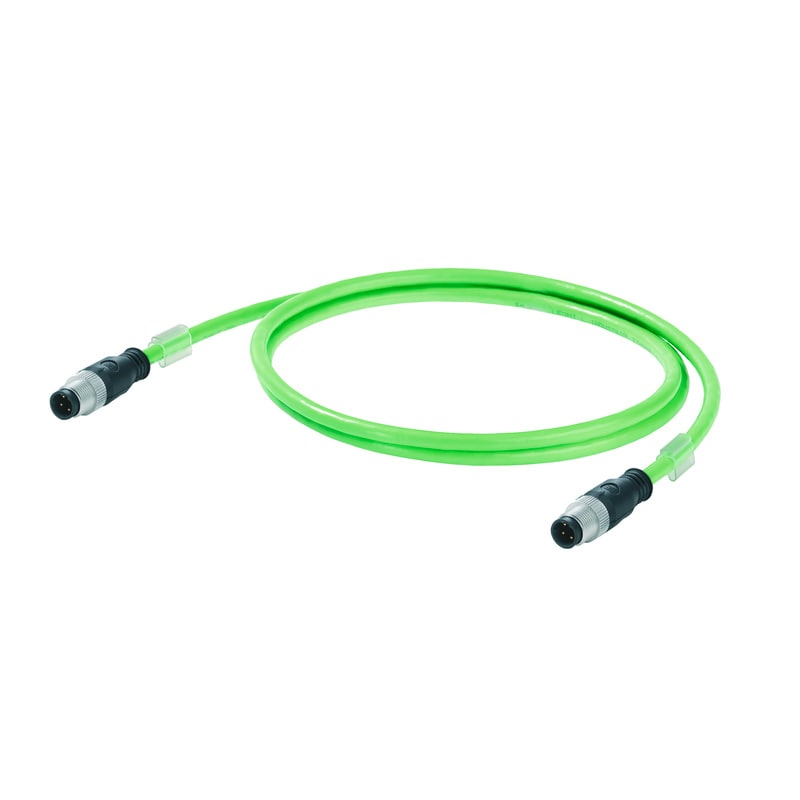 WEIDMULLER - Cavo PROFINET (preconfezionato), Codificato D M12 – pin diritto IP67, Codificato D M12 – pin diritto IP67, Numero di poli: 4, Lunghezza: 17 m