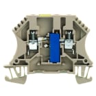 WEIDMULLER - Morsettiera portacomponenti, Collegamento a vite, Beige scuro, 4 mm², 250 V, 250 V, Numero di collegamenti: 2, Numero di piani: 1, TS 35