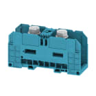 WEIDMULLER - Morsetto a bullone, Collegamento a bullone, blu, 120 mm², 269 A, 1000 V, Numero di collegamenti: 2, Numero di piani: 1, TS 35, V-0, Wemid