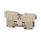 WEIDMULLER - Morsetto a bullone, Collegamento a bullone, Beige scuro, 35 mm², 125 A, 1000 V, Numero di collegamenti: 2, Numero di piani: 1, TS 35, V-0, Wemid