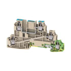 WEIDMULLER - Morsetto da installazione multi piano, Collegamento a vite, Beige scuro, 2.5 mm², 24 A, 400 V, Numero di collegamenti: 5, Numero di piani: 3
