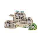 WEIDMULLER - Morsetto da installazione multi piano, Collegamento a vite, Beige scuro, 2.5 mm², 24 A, 400 V, Numero di collegamenti: 5, Numero di piani: 3