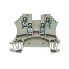 WEIDMULLER - Morsettiera passante, Collegamento a vite, Beige scuro, 1.5 mm², 17.5 A, 800 V, Numero di collegamenti: 4