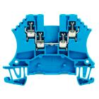 WEIDMULLER - Morsettiera passante, Collegamento a vite, blu, 1.5 mm², 17.5 A, 800 V, Numero di collegamenti: 4