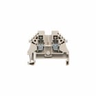 WEIDMULLER - Morsettiera passante, Collegamento a vite, Beige scuro, 2.5 mm², 24 A, 500 V, Numero di collegamenti: 2