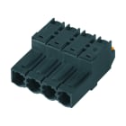 WEIDMULLER - Connettore PCB (collegamento del conduttore), 1000 V, 24 A, Passo in mm: 7.62, 2.5 mm², Numero di poli: 4, PUSH IN con attuatore, Molla autobloccante,