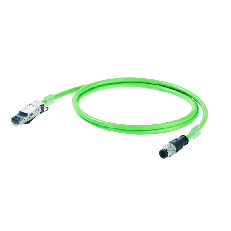 WEIDMULLER - Cavo PROFINET (preconfezionato), Codificato D M12 – pin diritto IP67, RJ45 IP20, Numero di poli: 4, Lunghezza: 50 m