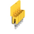 WEIDMULLER - Collegamento trasversale (Morsetto), se avvitato, giallo, 32 A, Numero di poli: 5, Passo in mm: 5.10, Isolato: Sì, Larghezza: 7 mm