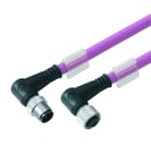 WEIDMULLER - Cavi dati in rame (preconfezionati), Linea di collegamento, Numero di poli: 5, Lunghezza del cavo: 3 m, perno, 90° - presa 90°, Lunghezza: 3 m