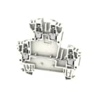 WEIDMULLER - Morsetto componibile a più piani, Collegamento a vite, bianco, 2.5 mm², 400 V, Numero di collegamenti: 4, Numero di piani: 2, TS 35, V-0