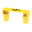 WEIDMULLER - Coperchio morsetto, giallo, PA 66, Posizione verticale: 19.8 mm, Larghezza: 4.5 mm, Profondità: 9.6 mm, V-2