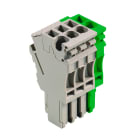 WEIDMULLER - Connettore (Morsetto), Collegamento ad innesto, 2.5 mm², 24 A, 500 V, Numero di collegamenti: 4, Numero di poli: 4, Larghezza: 20.4 mm