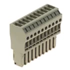 WEIDMULLER - Connettore (Morsetto), Collegamento a vite, 4 mm², 32 A, 800 V, Numero di collegamenti: 10, Numero di poli: 10, Larghezza: 62 mm