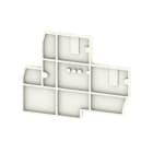 WEIDMULLER - Piastra terminale per morsetti, Grigio chiaro, Posizione verticale: 45.4 mm, Larghezza: 5.08 mm, V-0, Wemid, bloccabile: No