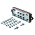 WEIDMULLER - Custodia connettori industriali, Coperchio, Collegamento a staffa di serraggio, Dimensioni di installazione: 8, IP68, IP69, in stato collegato