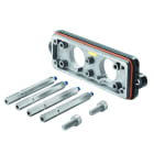 WEIDMULLER - Custodia connettori industriali, Coperchio, Collegamento a staffa di serraggio, Dimensioni di installazione: 8, IP68, IP69, in stato collegato