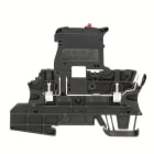 WEIDMULLER - Morsetto componibile portafusibile, Collegamento a vite, nero, 2.5 mm², 6.3 A, 150 V, Numero di collegamenti: 3, Numero di piani: 1, TS 35