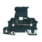 WEIDMULLER - Morsetto componibile portafusibile, Collegamento a vite, nero, 2.5 mm², 6.3 A, 500 V, Numero di collegamenti: 3, Numero di piani: 2, TS 35