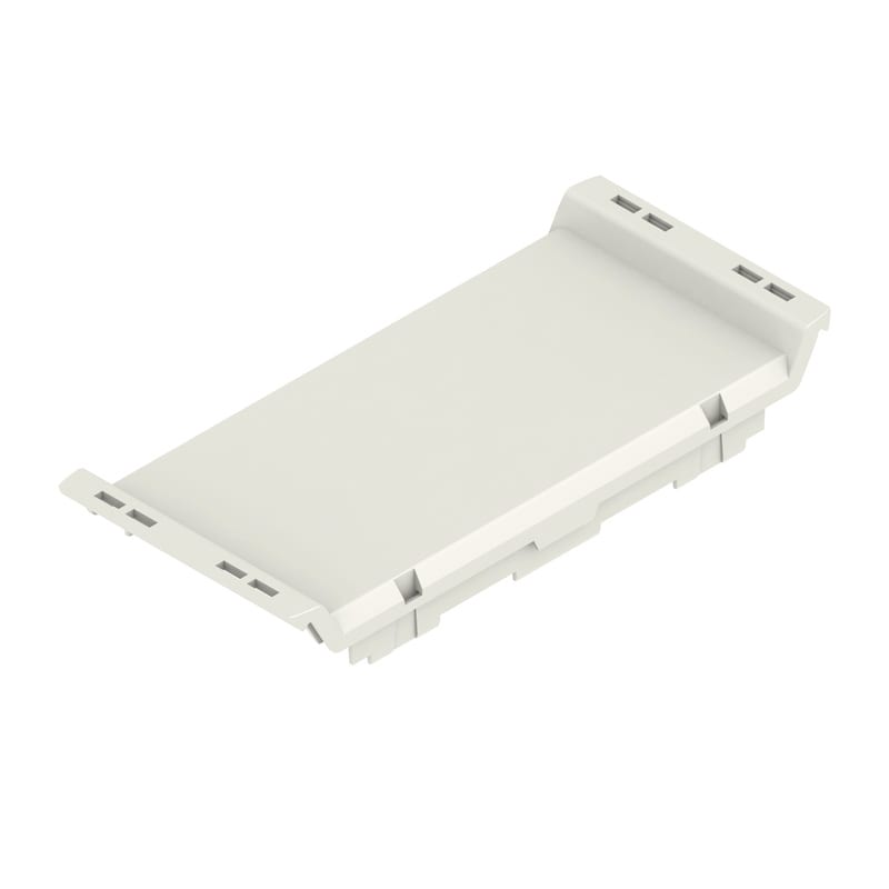 WEIDMULLER - Elemento frontale (custodia modulare), Larghezza: 45 , IP20 installato, Plastica, Grigio chiaro