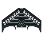 WEIDMULLER - Morsetto ripartitore di distribuzione, PUSH IN, nero, 1.5 mm², 8 A, 250 V, Numero di collegamenti: 32, Numero di piani: 8, TS 35 x 15, V-0, policarbon