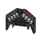 WEIDMULLER - Morsetto ripartitore di distribuzione, PUSH IN, nero, 1.5 mm², 10 A, 250 V, Numero di collegamenti: 16, Numero di piani: 4, TS 35 x 15, V-0, policarbo