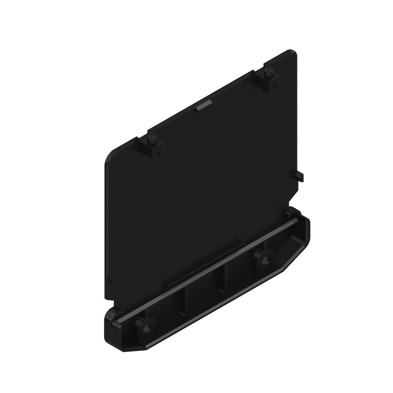 WEIDMULLER - Piastra terminale (custodia sagomata), Larghezza: 22 , IP20 installato, PA 66, nero