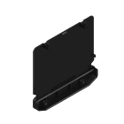 WEIDMULLER - Piastra terminale (custodia sagomata), Larghezza: 22 , IP20 installato, PA 66, nero
