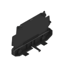 WEIDMULLER - Piastra terminale (custodia sagomata), Larghezza: 27.2 , IP20 installato, PA 66, nero