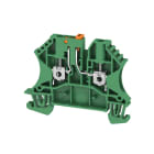 WEIDMULLER - Morsetto sezionatore di prova, Collegamento a vite, verde, 2.5 mm², 24 A, 500 V, Numero di collegamenti: 2, Numero di piani: 1