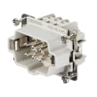 WEIDMULLER - Inserto di contatto (Connettori a innesto industriali), Maschio, 500 V, 24 A, Numero di poli: 6, Collegamento a vite, Dimensioni di installazione: 3