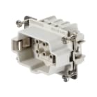 WEIDMULLER - Inserto di contatto (Connettori a innesto industriali), Maschio, 500 V, 24 A, Numero di poli: 6, Collegamento a crimpare, Dimensioni di installazione: