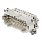 WEIDMULLER - Inserto di contatto (Connettori a innesto industriali), Maschio, 500 V, 16 A, Numero di poli: 16, Collegamento a vite, Dimensioni di installazione: 6