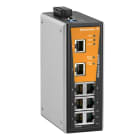 WEIDMULLER - Switch rete, managed, Fast Ethernet, 8x RJ45, -40 °C...75 °C, IP30