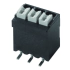 WEIDMULLER - Morsetto per circuito stampato, 160 V, 17.5 A, Passo in mm: 3.50, 1.5 mm², Numero di poli: 3, PUSH IN con attuatore, Collegamento a saldare SMD, 180°,