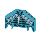 WEIDMULLER - Morsetto ripartitore di potenziale, PUSH IN, blu, 1.5 mm², 17.5 A, 250 V, Numero di collegamenti: 16, Numero di piani: 4
