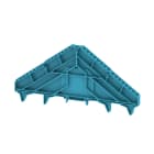 WEIDMULLER - Supporto per siglatura (Morsetto), Serie P, Numero di piani: 16, TS 35 x 15, blu