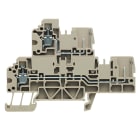 WEIDMULLER - Morsetto componibile a più piani, Collegamento a vite, Beige scuro, 2.5 mm², 500 V, Numero di collegamenti: 2, Numero di piani: 2, TS 35, V-0