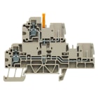 WEIDMULLER - Morsetto componibile a più piani, Collegamento a vite, Beige scuro, 2.5 mm², 400 V, Numero di collegamenti: 2, Numero di piani: 2, TS 35, V-0